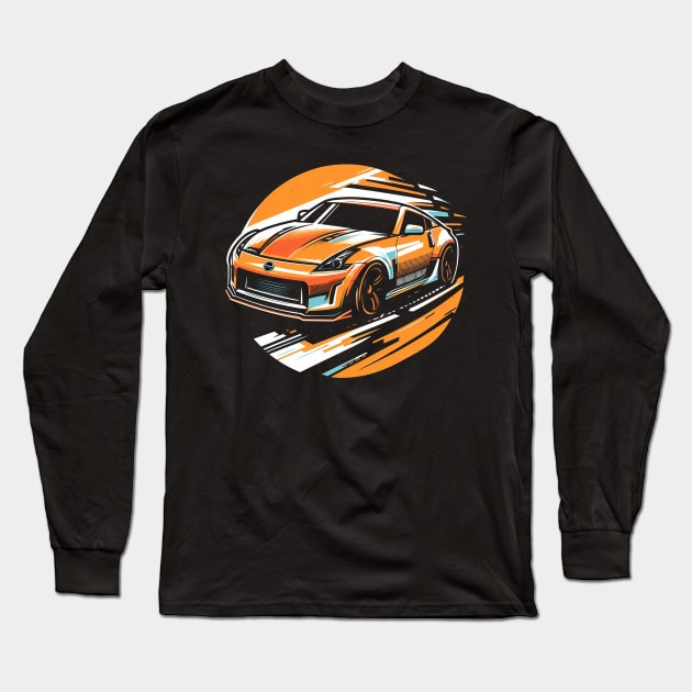 Nissan 350z Long Sleeve T-Shirt by TaevasDesign